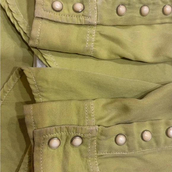 Ryan Michael Women's Western Shirt - Green - Picture 9 of 9